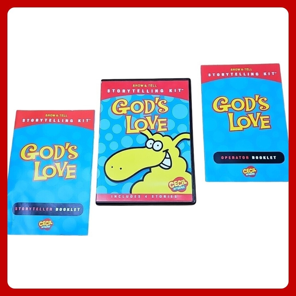 Gods Love Cecil & Friends Storytelling Kit Christian Children Ministry CD Book